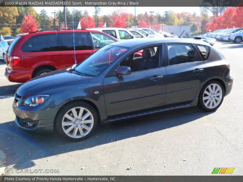 Metropolitan Gray Mica / Black 2009 Mazda MAZDA3 MAZDASPEED3 Sport