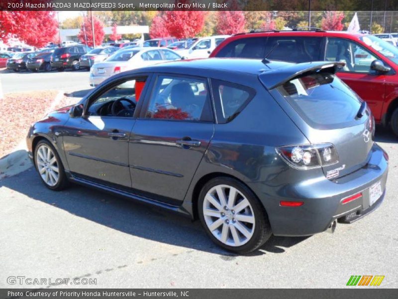 Metropolitan Gray Mica / Black 2009 Mazda MAZDA3 MAZDASPEED3 Sport