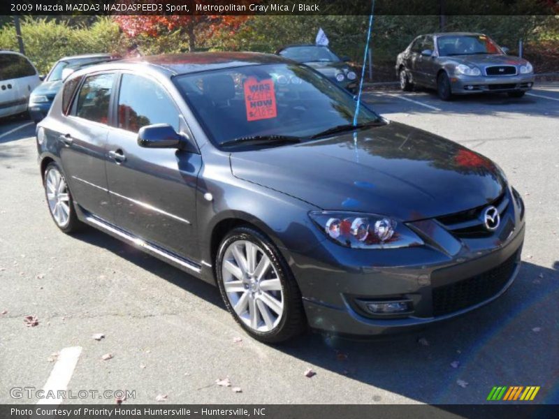 Metropolitan Gray Mica / Black 2009 Mazda MAZDA3 MAZDASPEED3 Sport