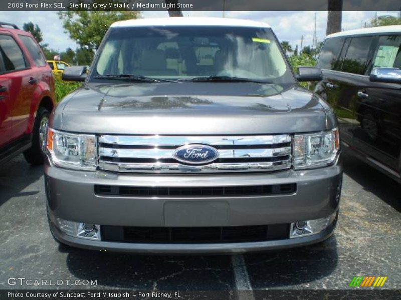 Sterling Grey Metallic / Medium Light Stone 2009 Ford Flex SEL