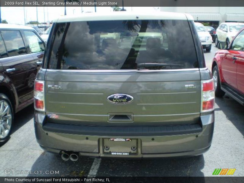 Sterling Grey Metallic / Medium Light Stone 2009 Ford Flex SEL