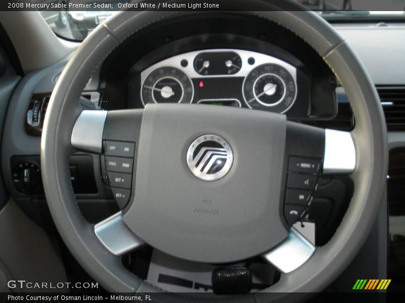 Oxford White / Medium Light Stone 2008 Mercury Sable Premier Sedan