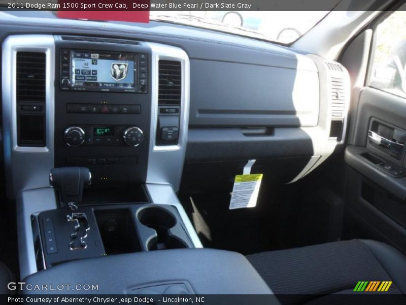 Deep Water Blue Pearl / Dark Slate Gray 2011 Dodge Ram 1500 Sport Crew Cab
