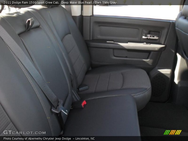 Deep Water Blue Pearl / Dark Slate Gray 2011 Dodge Ram 1500 Sport Crew Cab