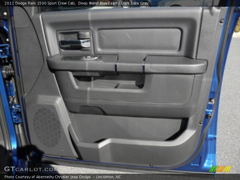 Deep Water Blue Pearl / Dark Slate Gray 2011 Dodge Ram 1500 Sport Crew Cab