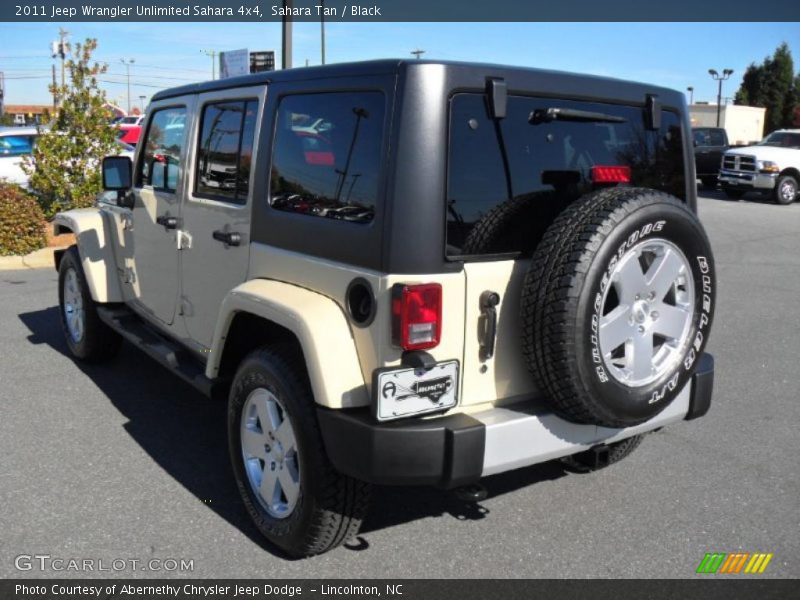 Sahara Tan / Black 2011 Jeep Wrangler Unlimited Sahara 4x4