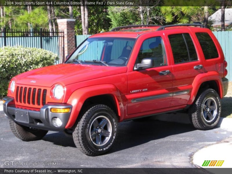 Flame Red / Dark Slate Gray 2004 Jeep Liberty Sport 4x4 Columbia Edition