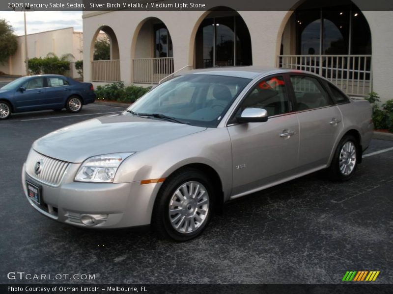 Silver Birch Metallic / Medium Light Stone 2008 Mercury Sable Sedan