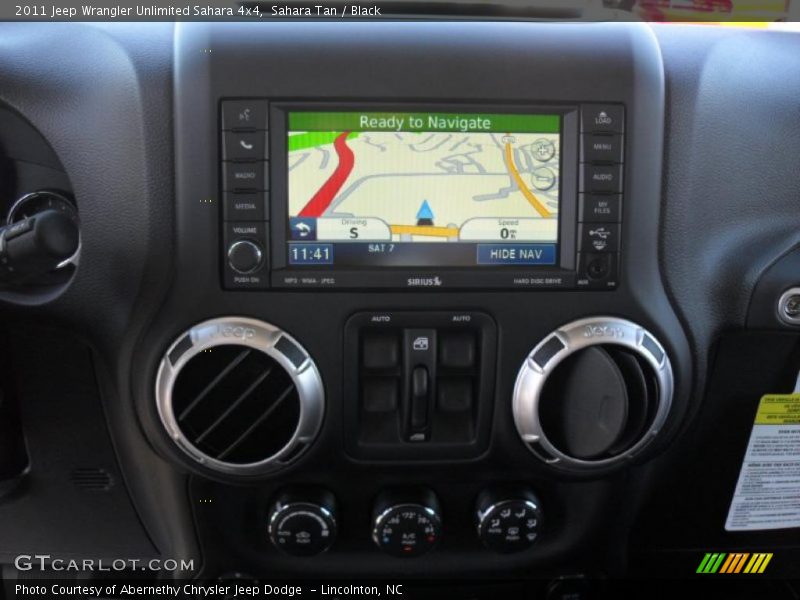 Navigation of 2011 Wrangler Unlimited Sahara 4x4