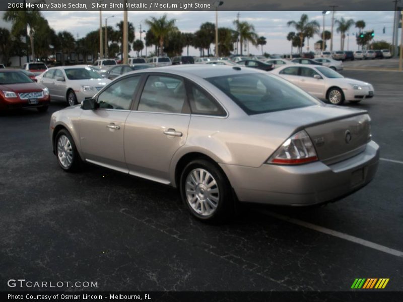 Silver Birch Metallic / Medium Light Stone 2008 Mercury Sable Sedan