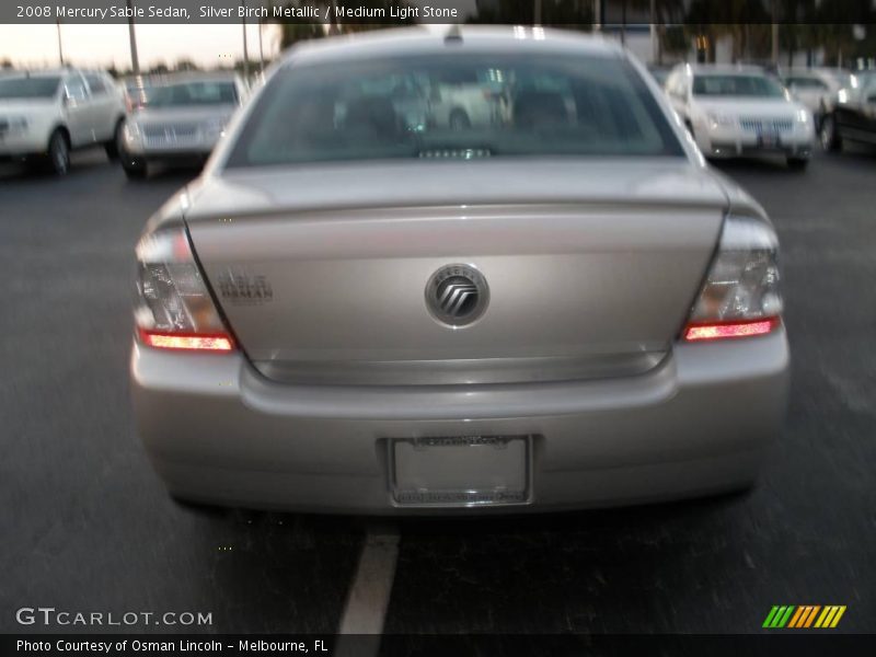 Silver Birch Metallic / Medium Light Stone 2008 Mercury Sable Sedan