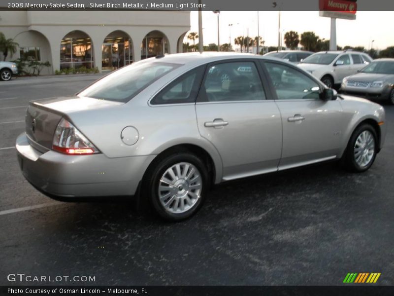 Silver Birch Metallic / Medium Light Stone 2008 Mercury Sable Sedan