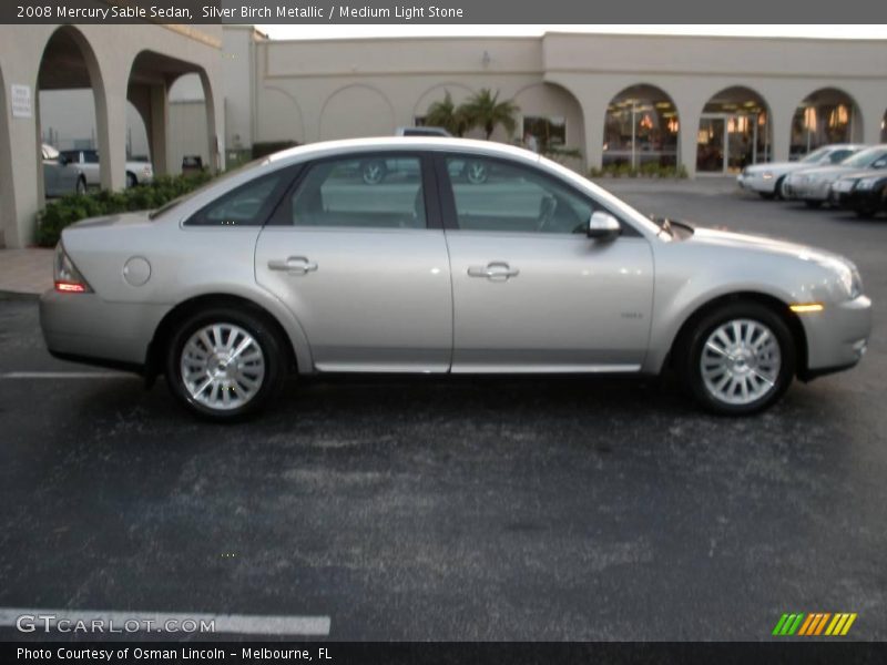 Silver Birch Metallic / Medium Light Stone 2008 Mercury Sable Sedan