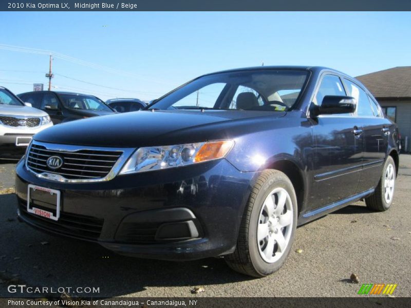 Midnight Blue / Beige 2010 Kia Optima LX