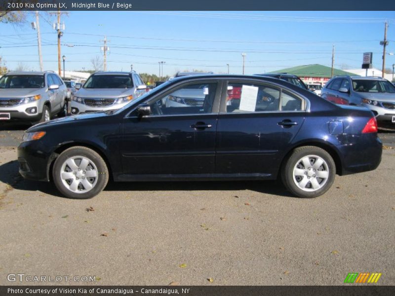 Midnight Blue / Beige 2010 Kia Optima LX