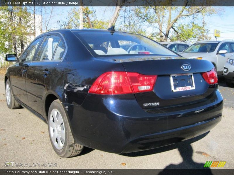 Midnight Blue / Beige 2010 Kia Optima LX