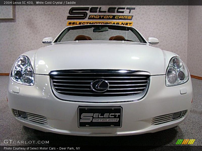 White Gold Crystal / Saddle 2004 Lexus SC 430