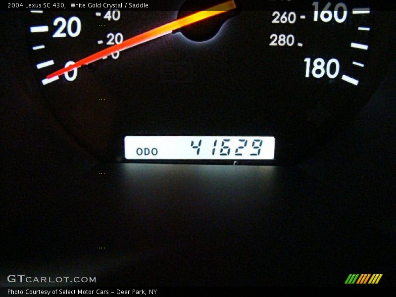 White Gold Crystal / Saddle 2004 Lexus SC 430