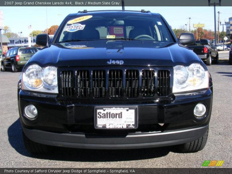 Black / Medium Slate Gray 2007 Jeep Grand Cherokee Laredo 4x4
