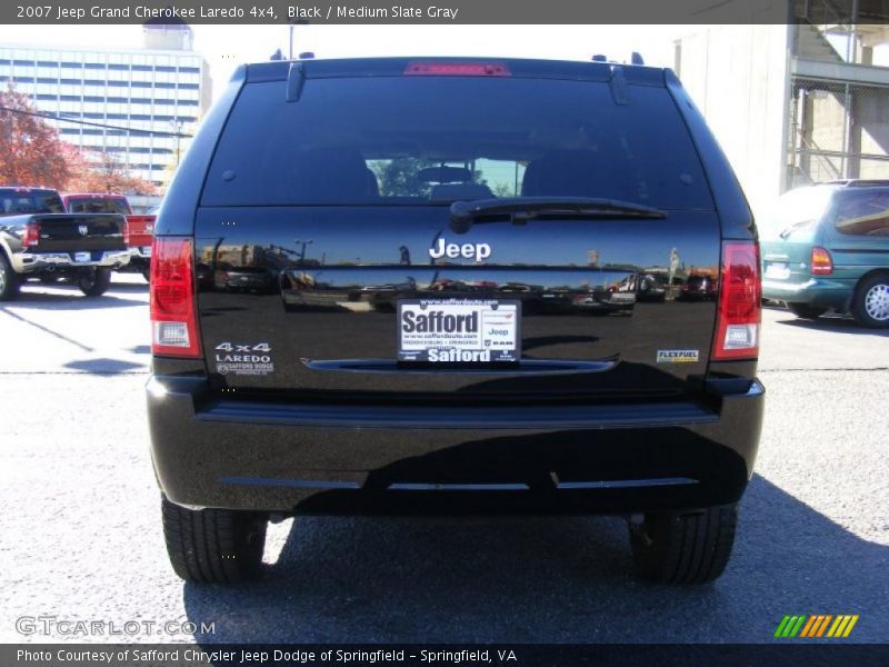 Black / Medium Slate Gray 2007 Jeep Grand Cherokee Laredo 4x4