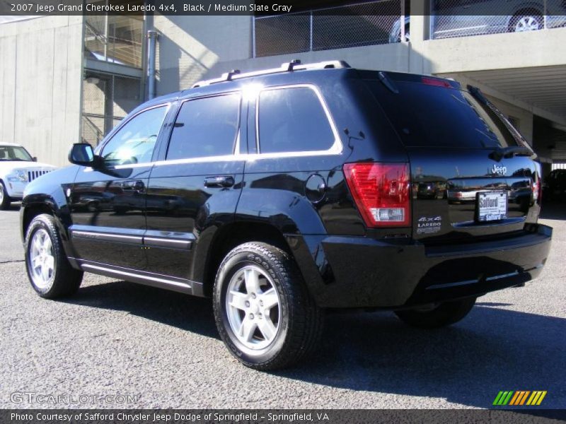 Black / Medium Slate Gray 2007 Jeep Grand Cherokee Laredo 4x4