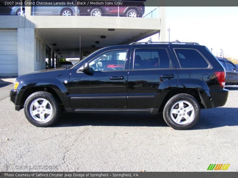 Black / Medium Slate Gray 2007 Jeep Grand Cherokee Laredo 4x4