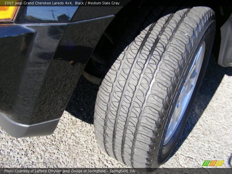 Black / Medium Slate Gray 2007 Jeep Grand Cherokee Laredo 4x4