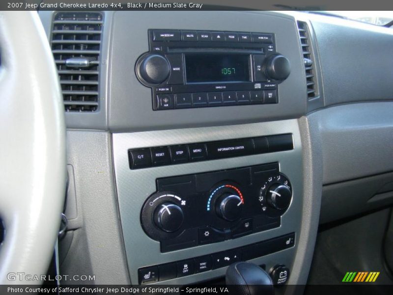 Black / Medium Slate Gray 2007 Jeep Grand Cherokee Laredo 4x4