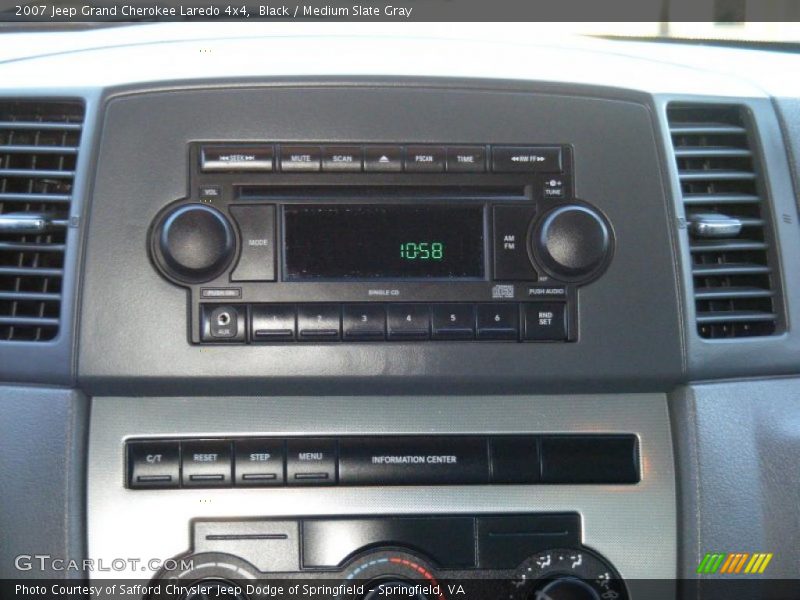 Black / Medium Slate Gray 2007 Jeep Grand Cherokee Laredo 4x4