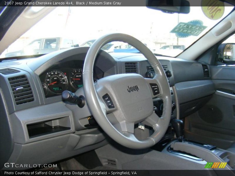 Black / Medium Slate Gray 2007 Jeep Grand Cherokee Laredo 4x4