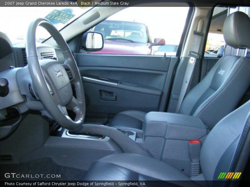 Black / Medium Slate Gray 2007 Jeep Grand Cherokee Laredo 4x4