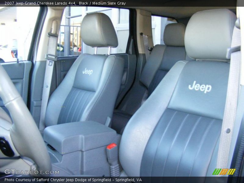 Black / Medium Slate Gray 2007 Jeep Grand Cherokee Laredo 4x4