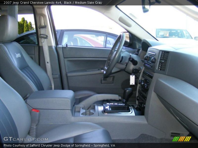 Black / Medium Slate Gray 2007 Jeep Grand Cherokee Laredo 4x4