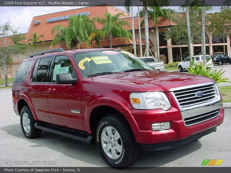 Redfire Metallic / Camel 2008 Ford Explorer XLT