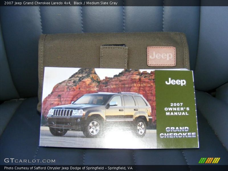 Black / Medium Slate Gray 2007 Jeep Grand Cherokee Laredo 4x4