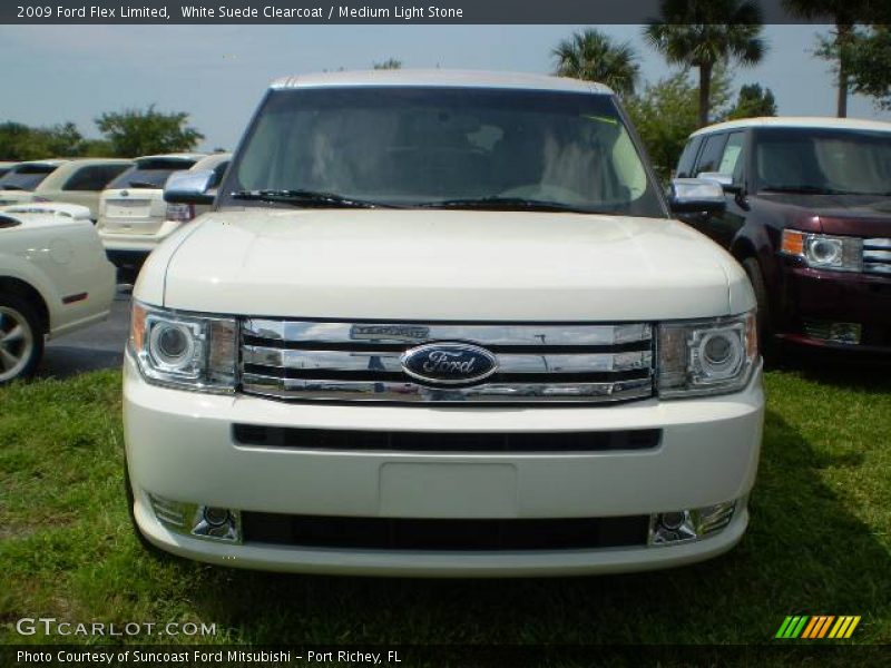 White Suede Clearcoat / Medium Light Stone 2009 Ford Flex Limited