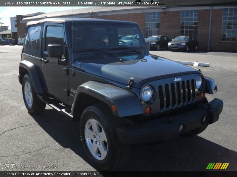 Steel Blue Metallic / Dark Slate Gray/Medium Slate Gray 2007 Jeep Wrangler Sahara 4x4
