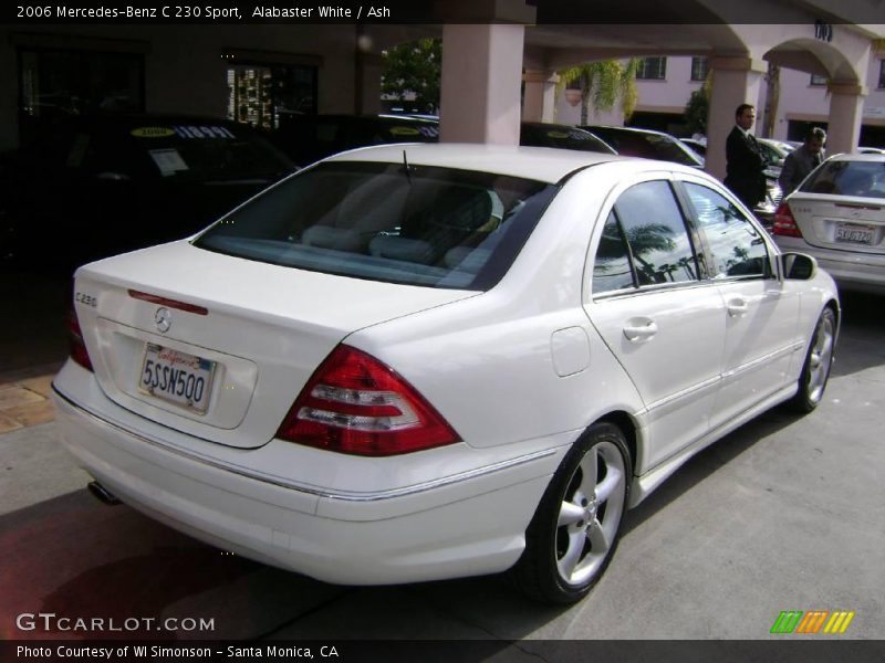 Alabaster White / Ash 2006 Mercedes-Benz C 230 Sport