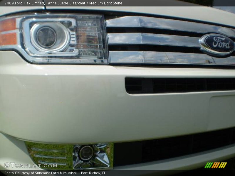 White Suede Clearcoat / Medium Light Stone 2009 Ford Flex Limited