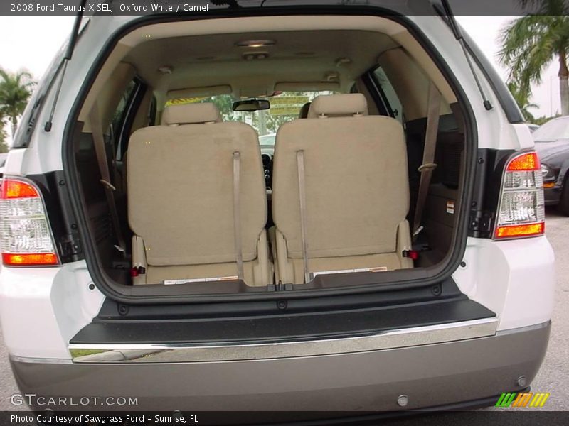 Oxford White / Camel 2008 Ford Taurus X SEL