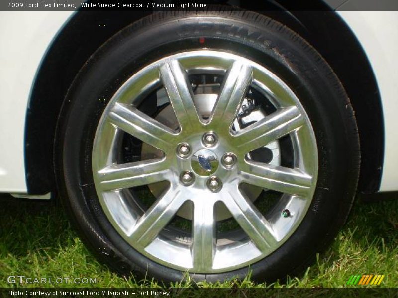 White Suede Clearcoat / Medium Light Stone 2009 Ford Flex Limited