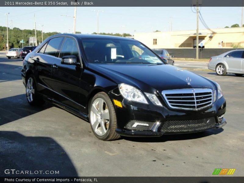 Black / Black 2011 Mercedes-Benz E 350 Sedan