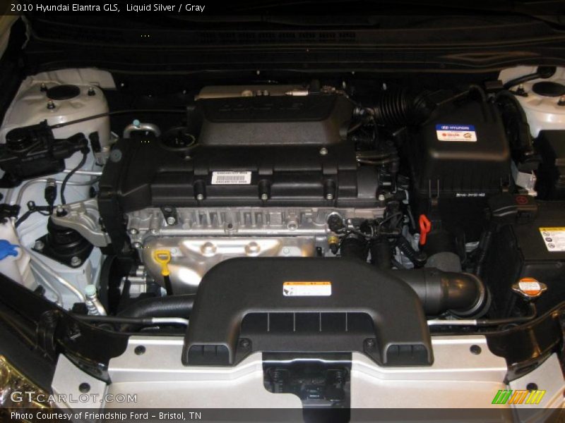  2010 Elantra GLS Engine - 2.0 Liter DOHC 16-Valve CVVT 4 Cylinder