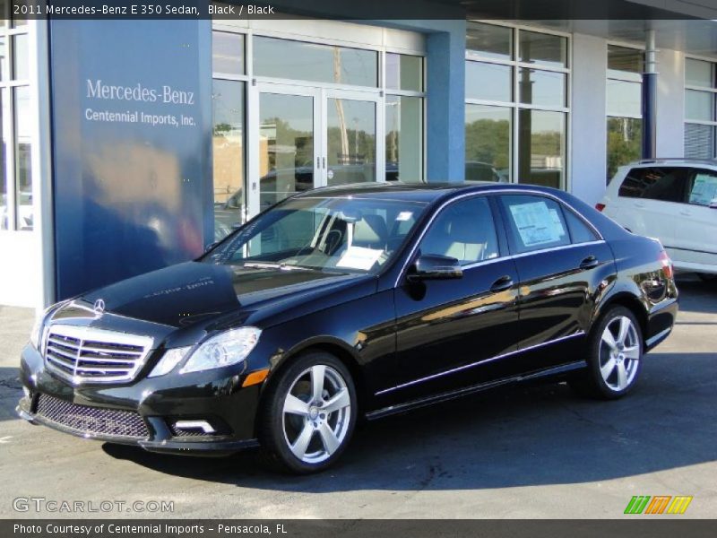 Black / Black 2011 Mercedes-Benz E 350 Sedan