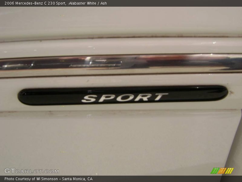 Alabaster White / Ash 2006 Mercedes-Benz C 230 Sport