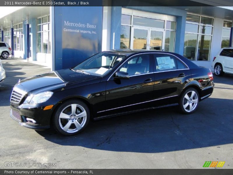 Black / Black 2011 Mercedes-Benz E 350 Sedan