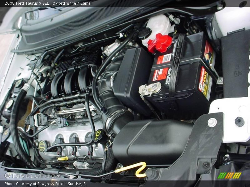 Oxford White / Camel 2008 Ford Taurus X SEL
