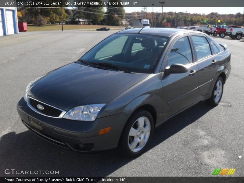 Liquid Grey Metallic / Charcoal/Light Flint 2007 Ford Focus ZX4 SES Sedan