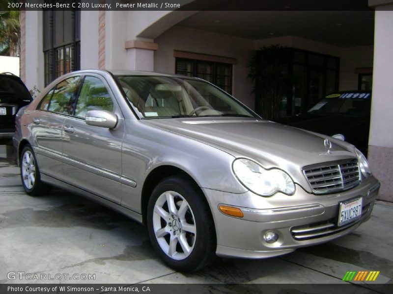 Pewter Metallic / Stone 2007 Mercedes-Benz C 280 Luxury
