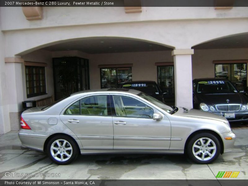 Pewter Metallic / Stone 2007 Mercedes-Benz C 280 Luxury